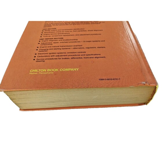 1979 Chilton's Auto Repair Manual covers 1972-1979 American AMC Chrysler Ford GM - Picture 3 of 12